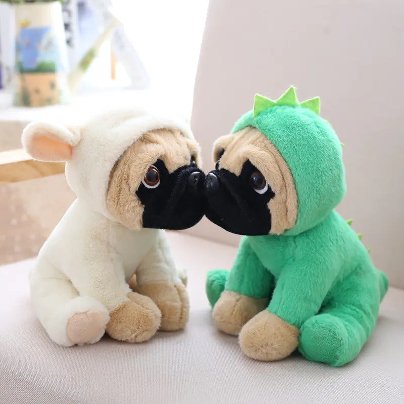 Pug Dog Plush Toy Figurine