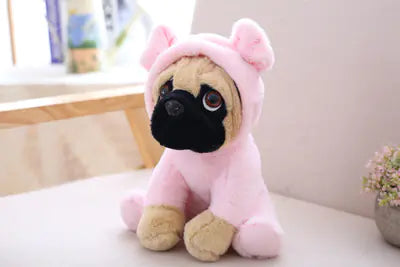 Pug Dog Plush Toy Figurine