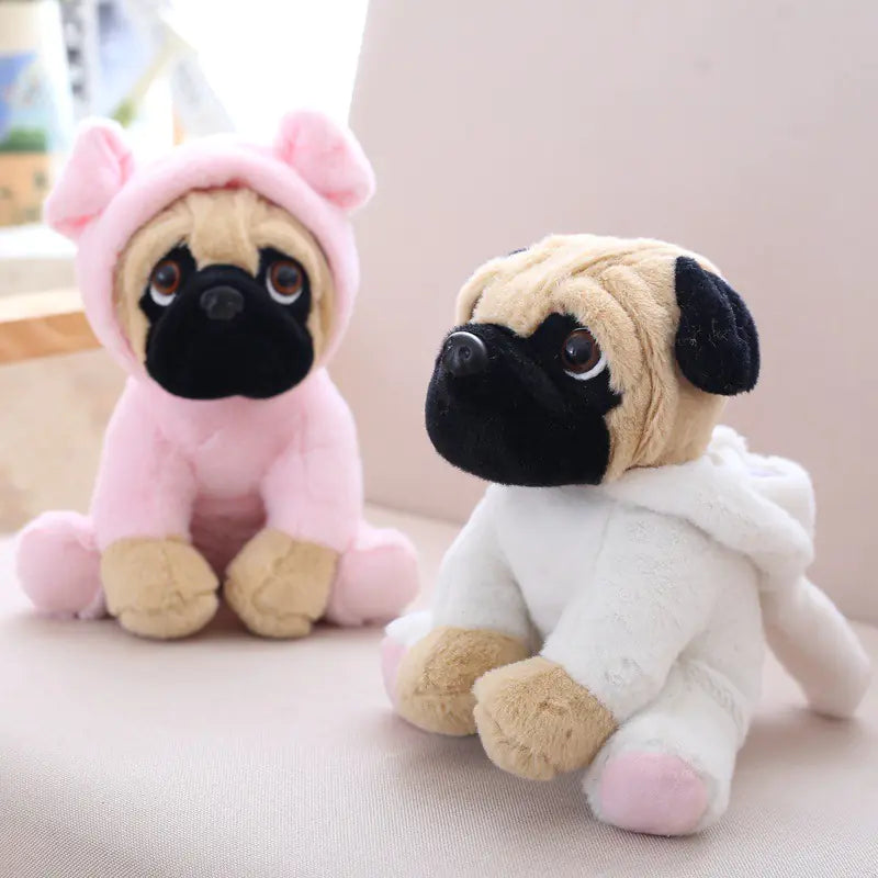 Pug Dog Plush Toy Figurine