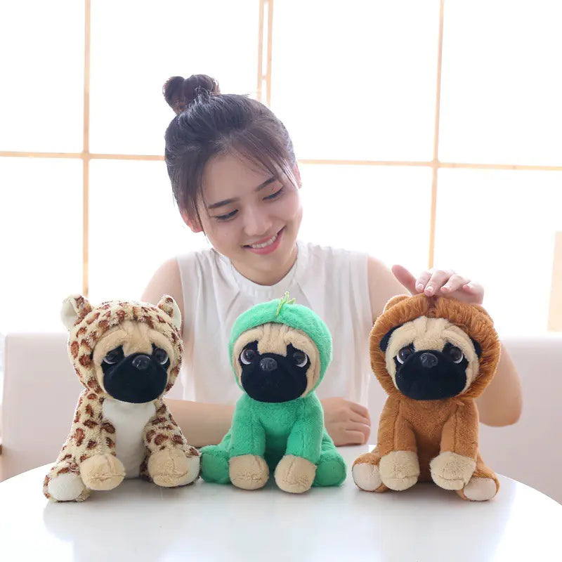 Pug Dog Plush Toy Figurine